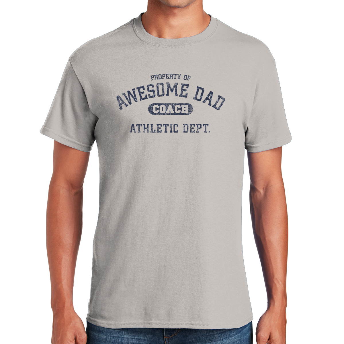 Property Of Awesome Dad Coach Athletic Dept. Gifts for Dads T-shirt