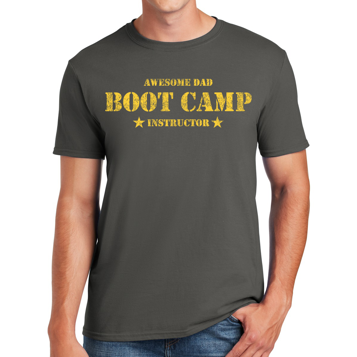 Awesome Dad Boot Camp Instructor Raising the Next Generation With Style Gift For Dads T-shirt