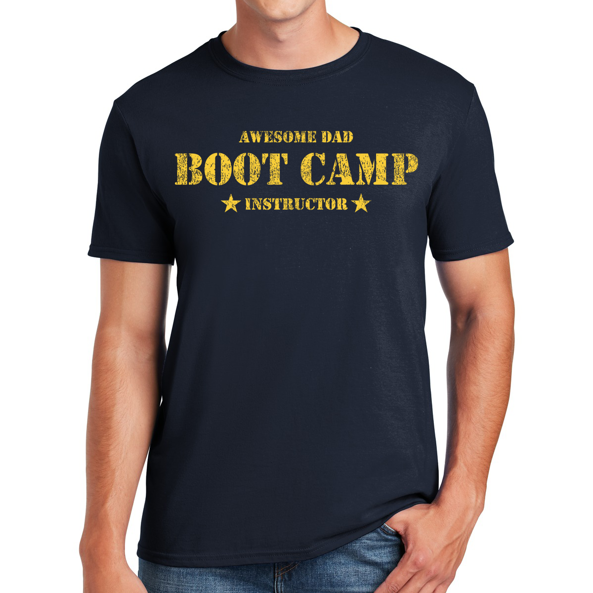 Awesome Dad Boot Camp Instructor Raising the Next Generation With Style Gift For Dads T-shirt