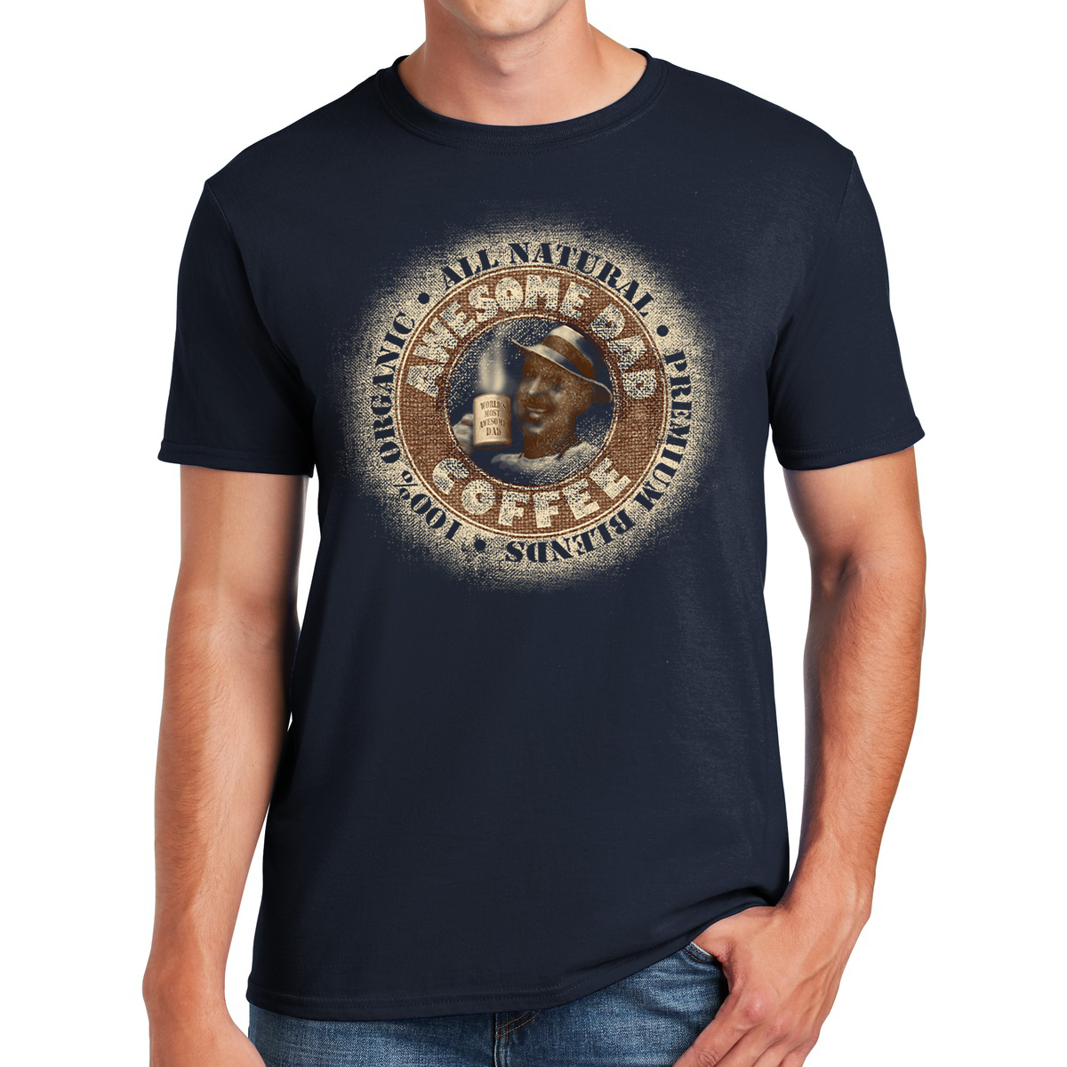 Awesome Dad Coffee Brewing Love And Energy Gift For Dads T-shirt