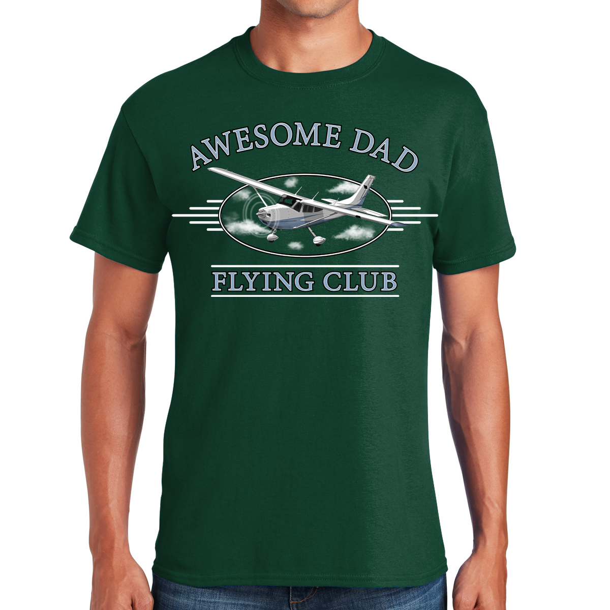 Awesome Dad Flying Club Soaring To New Heights In Fatherhood Gift For Dads T-shirt