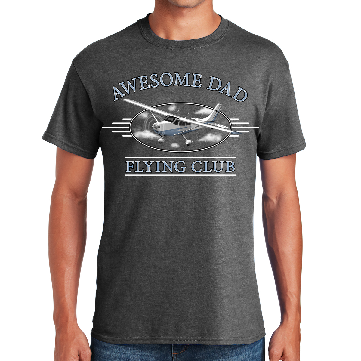 Awesome Dad Flying Club Soaring To New Heights In Fatherhood Gift For Dads T-shirt