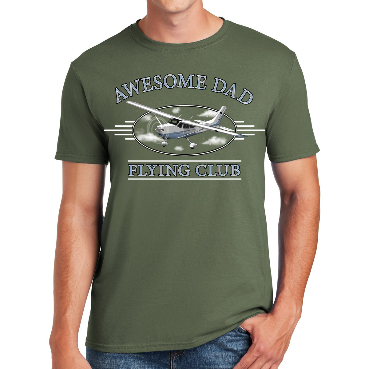 Awesome Dad Flying Club Soaring To New Heights In Fatherhood Gift For Dads T-shirt