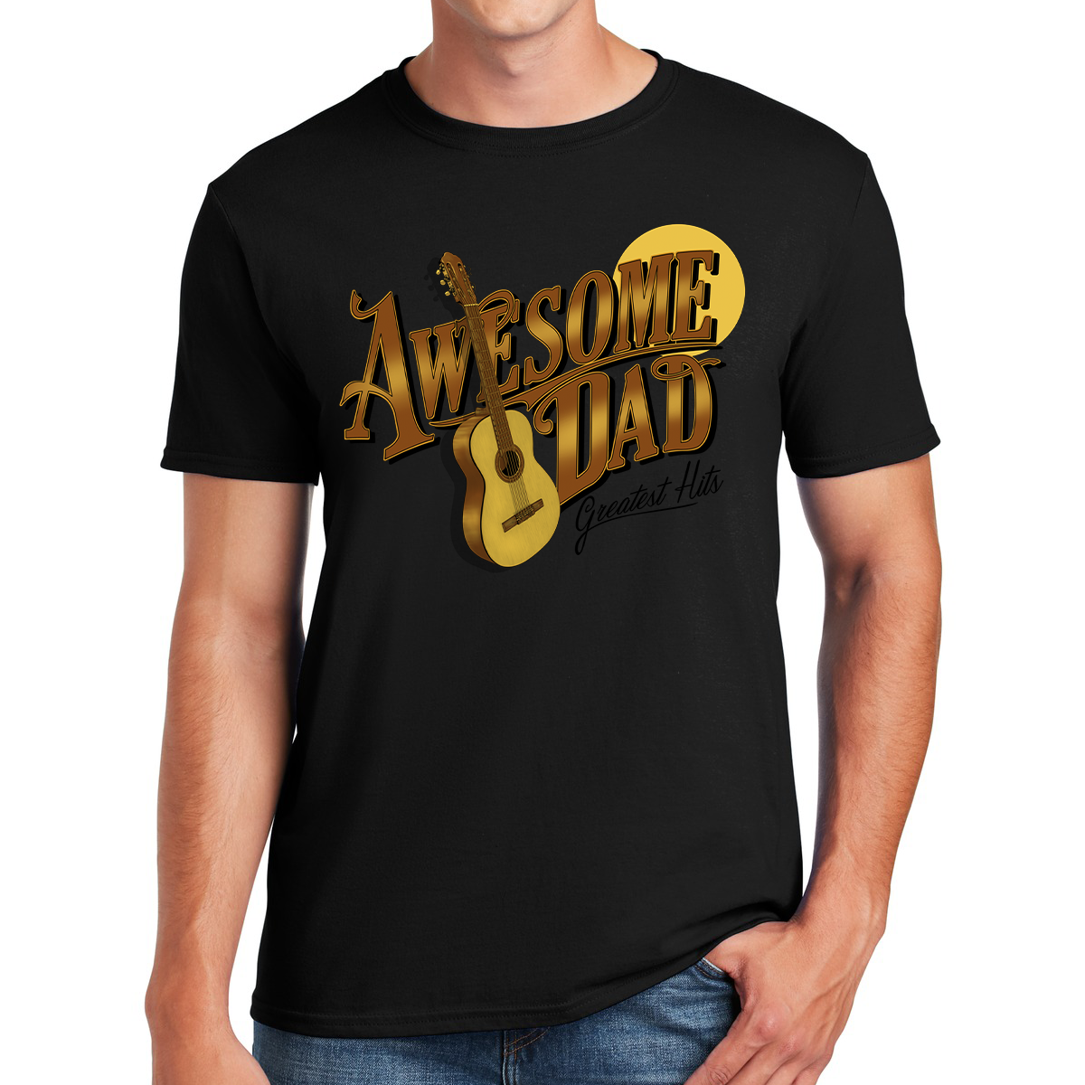 Awesome Dad Saxophone Player Serenading Fatherhood With Style Gift For Dads T-shirt