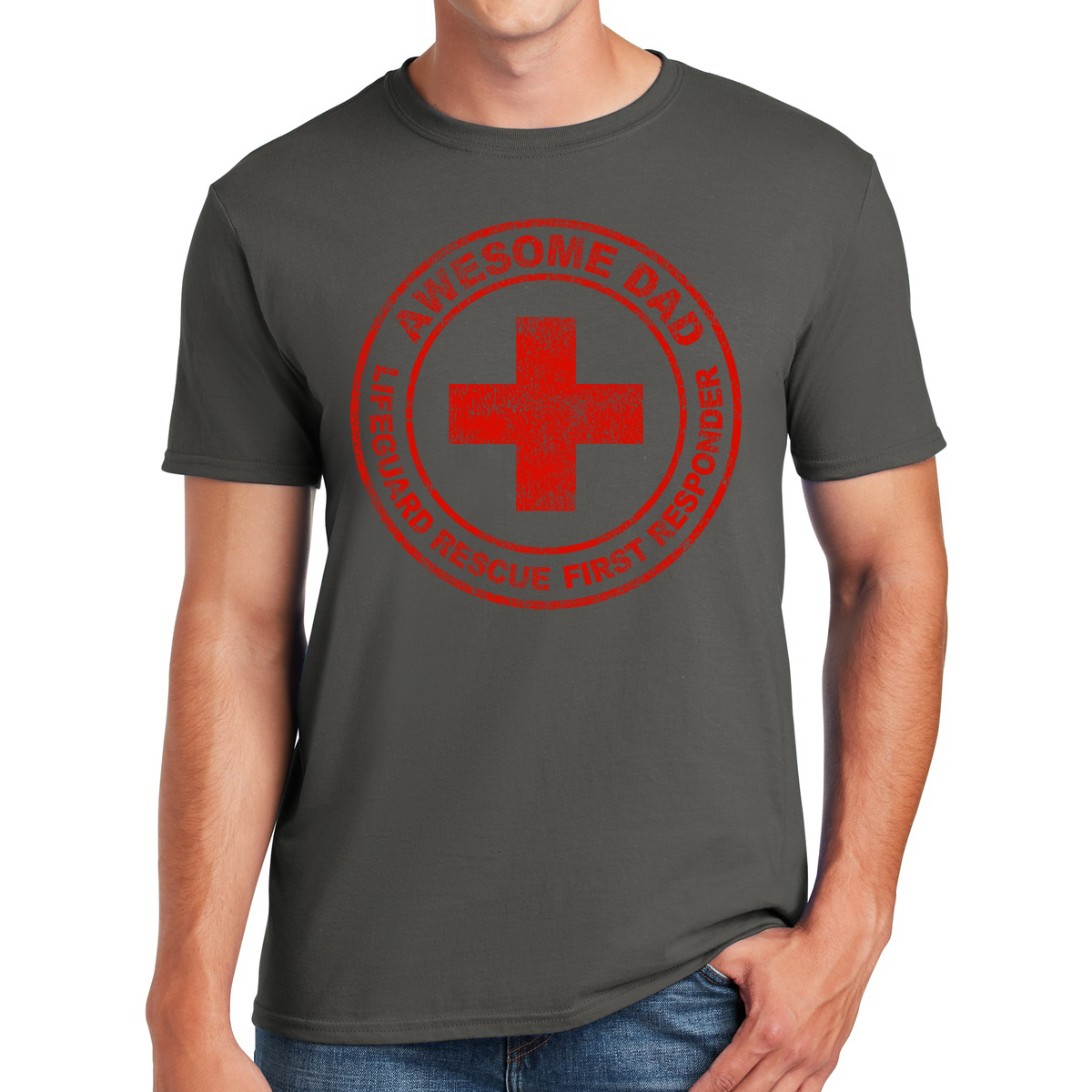 Awesome Dad Lifeguard Protecting Life Gift For Dads T-shirt