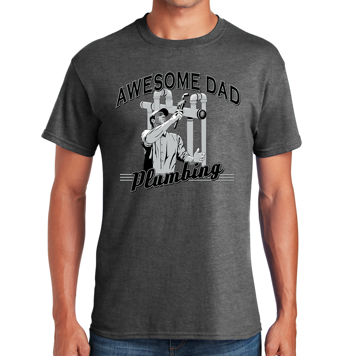 Awesome Dad Plumbing Fixing Leaks Gift For Dads T-shirt