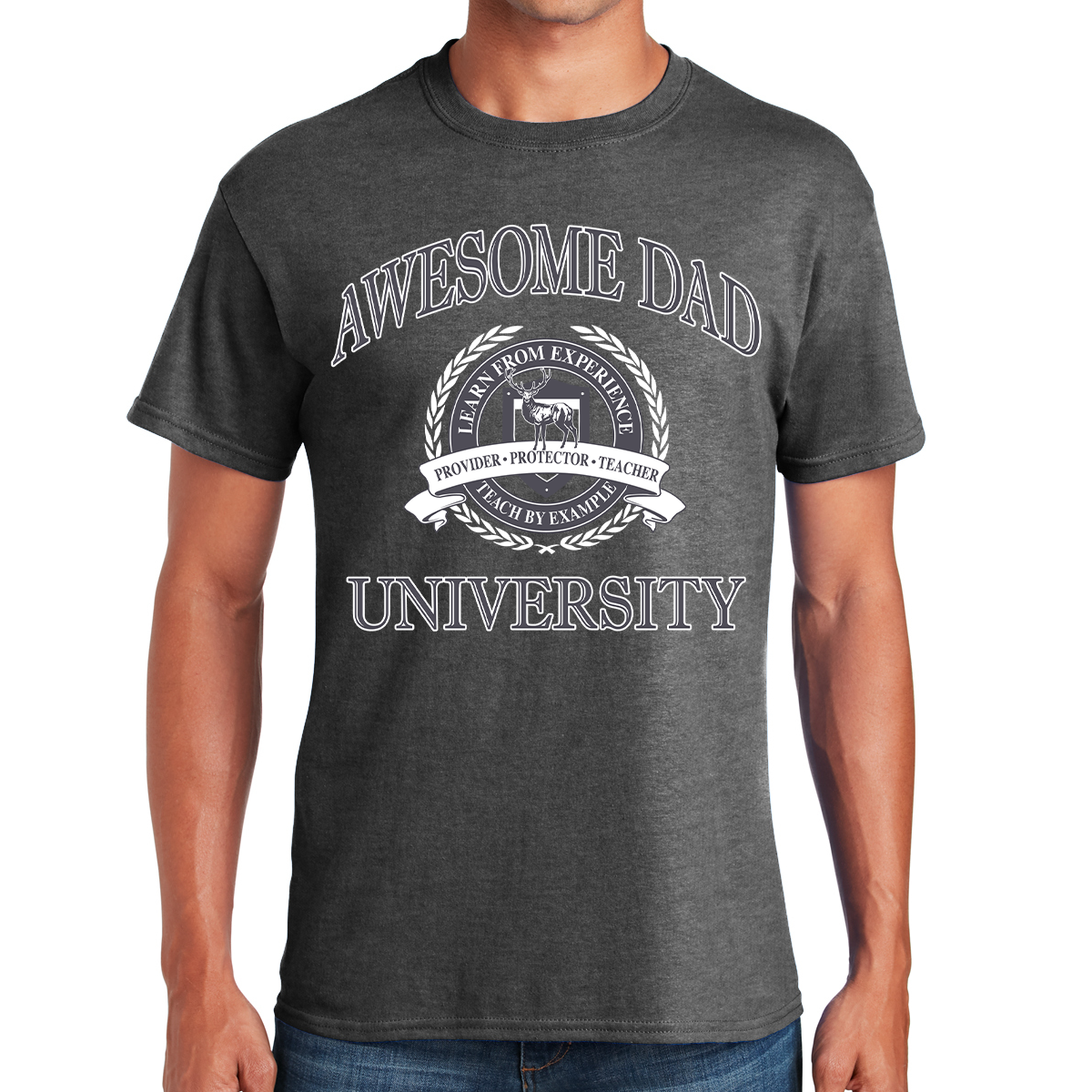 Awesome Dad University Learn From Experience Teach By Example Gift For Dads T-shirt