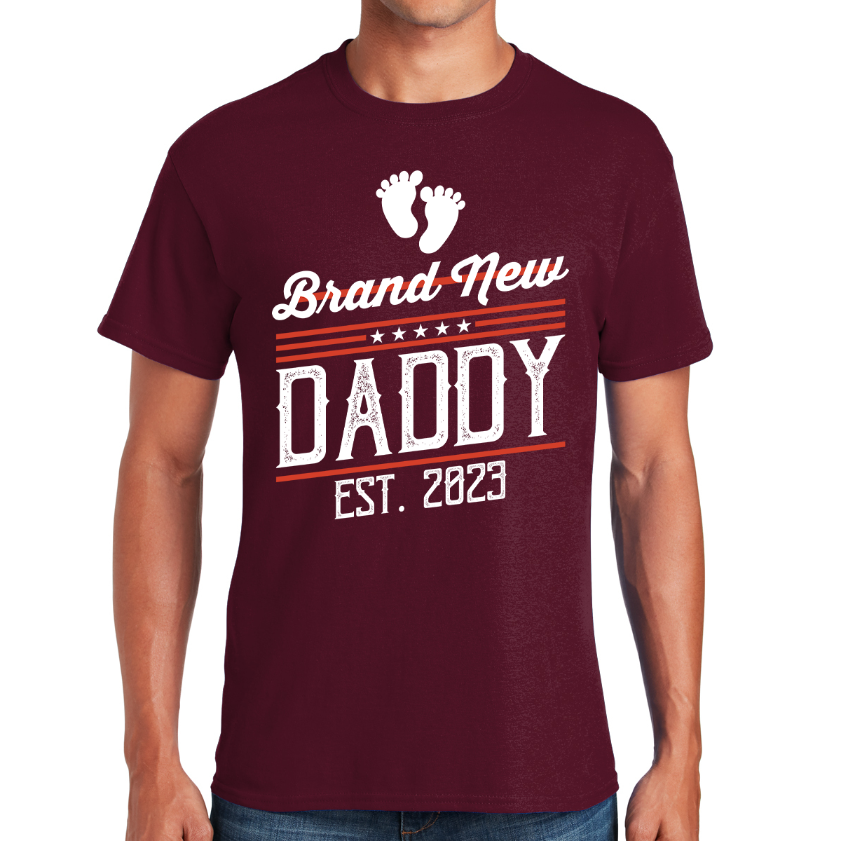 Brand New Daddy Est. 2023 Welcome To Fatherhood Awesome Dad T-shirt