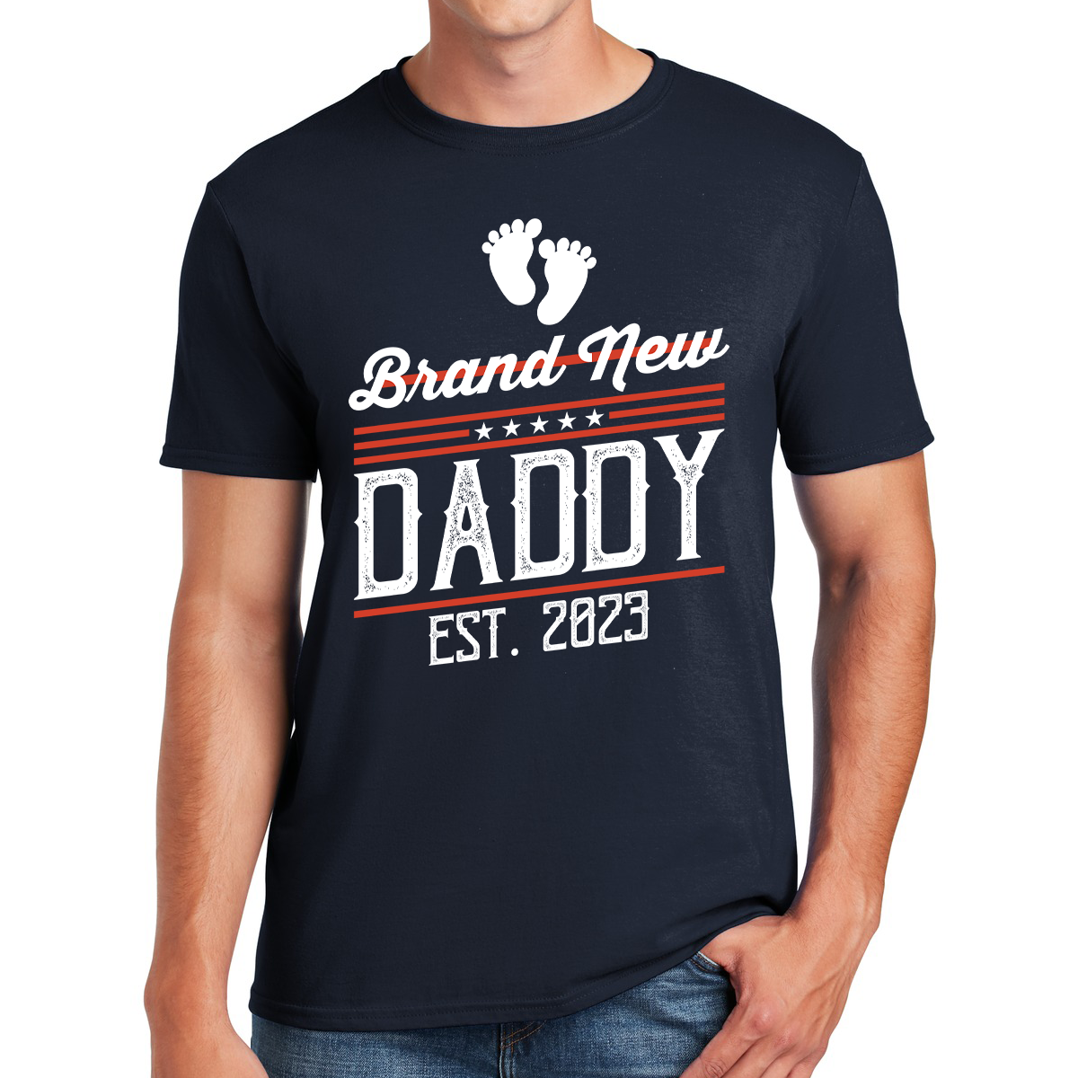 Brand New Daddy Est. 2023 Welcome To Fatherhood Awesome Dad T-shirt