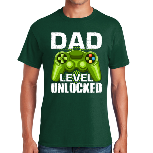 Gamer Dad Level Unlocked Gift For Dads T-shirt