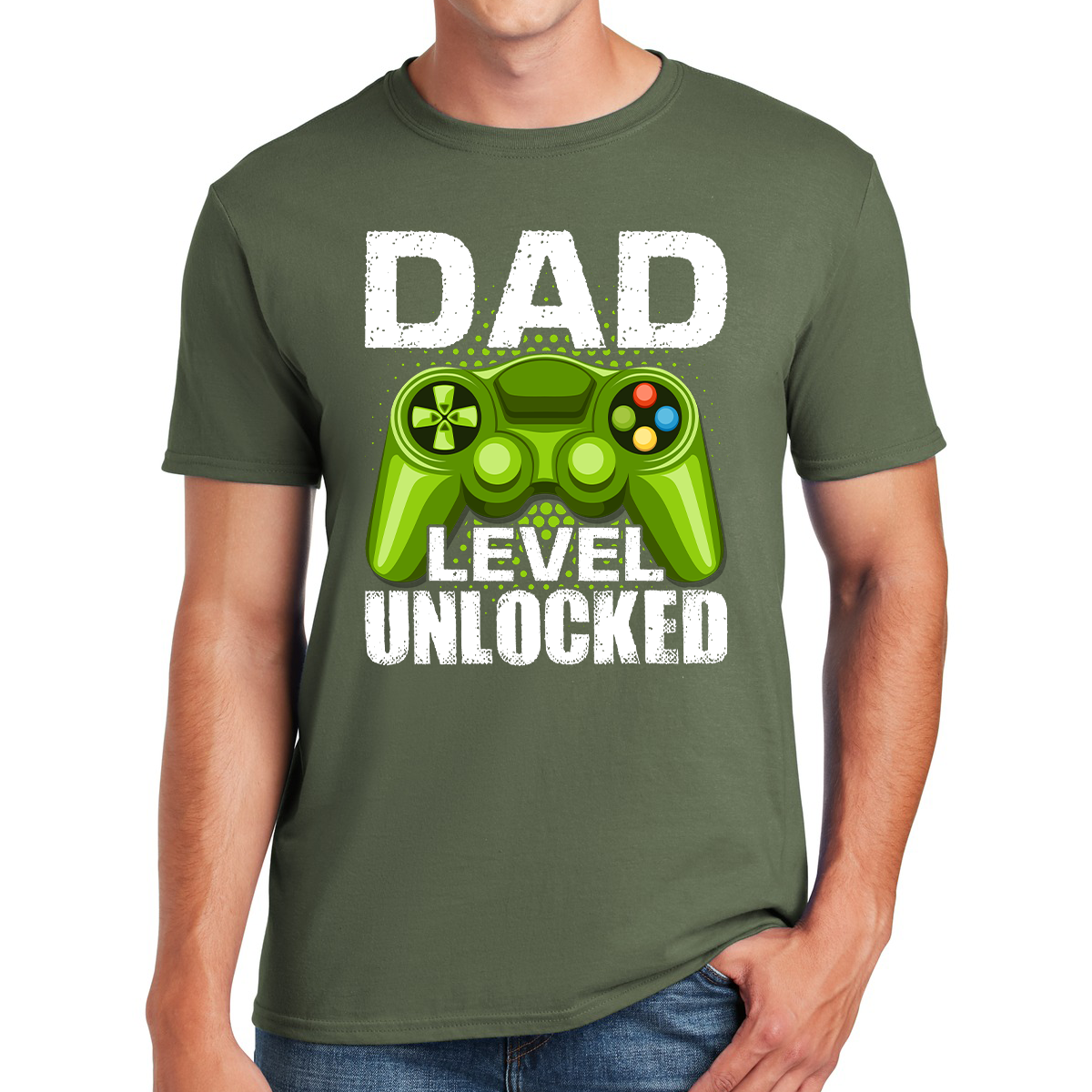 Gamer Dad Level Unlocked Gift For Dads T-shirt