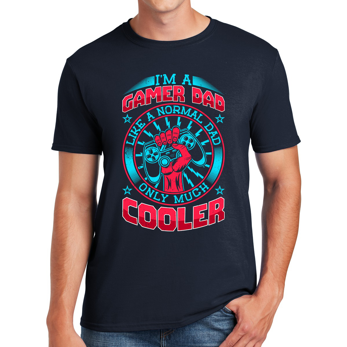 I'm A Gamer Dad Like A Normal Dad Only Much Cooler Gift For Dads T-shirt