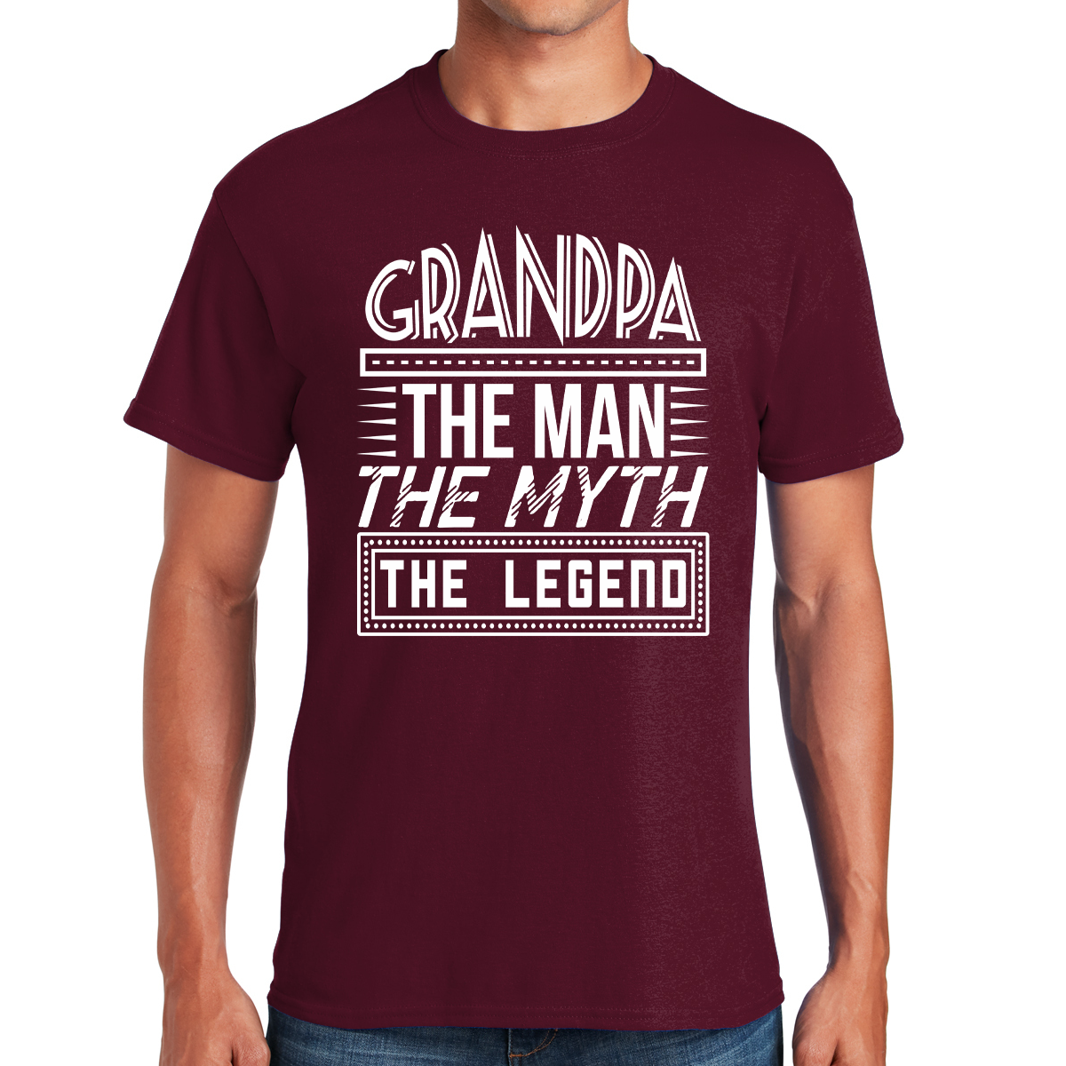 Grandpa The Man The Myth The Legend Gift For Grandpa T-shirt