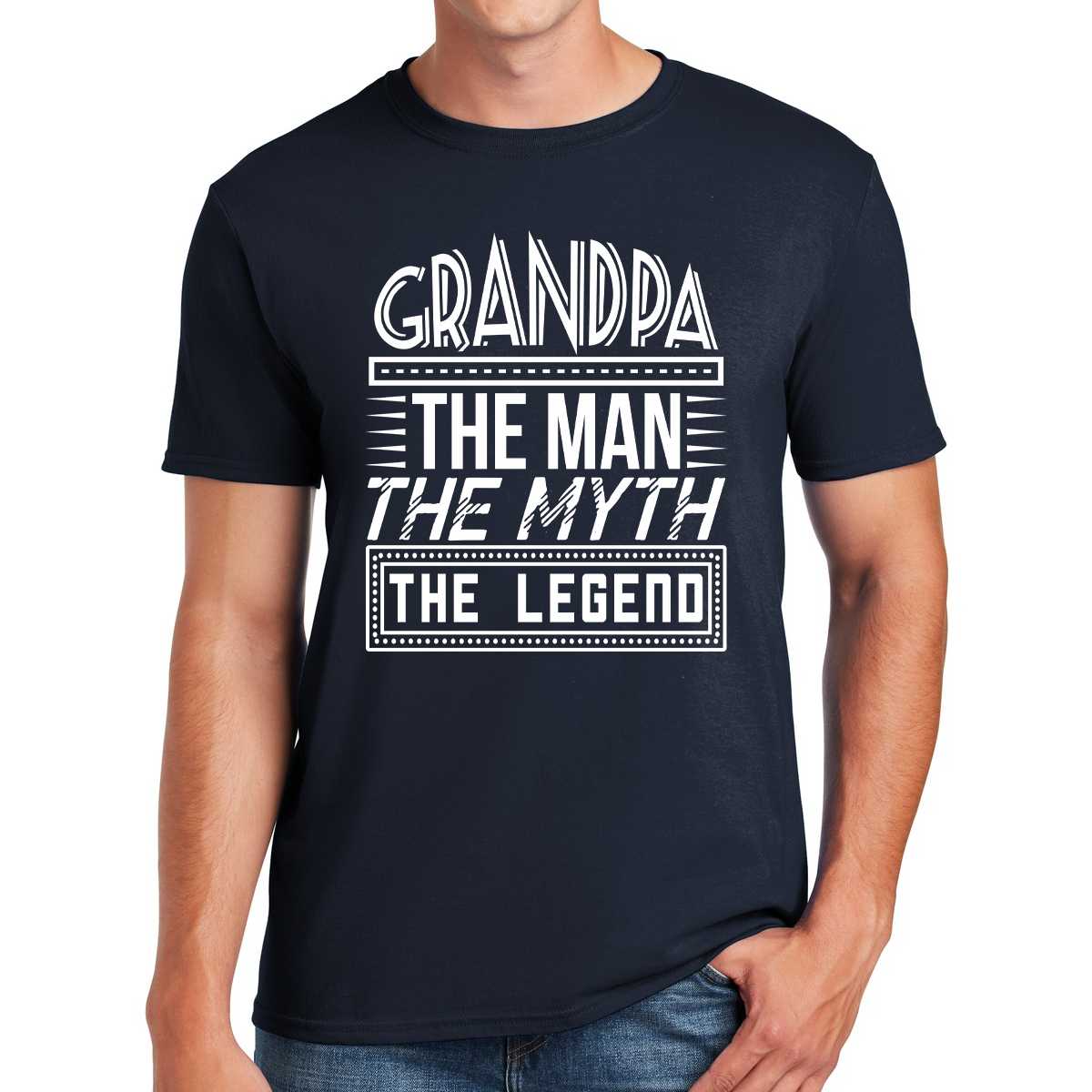 Grandpa The Man The Myth The Legend Gift For Grandpa T-shirt