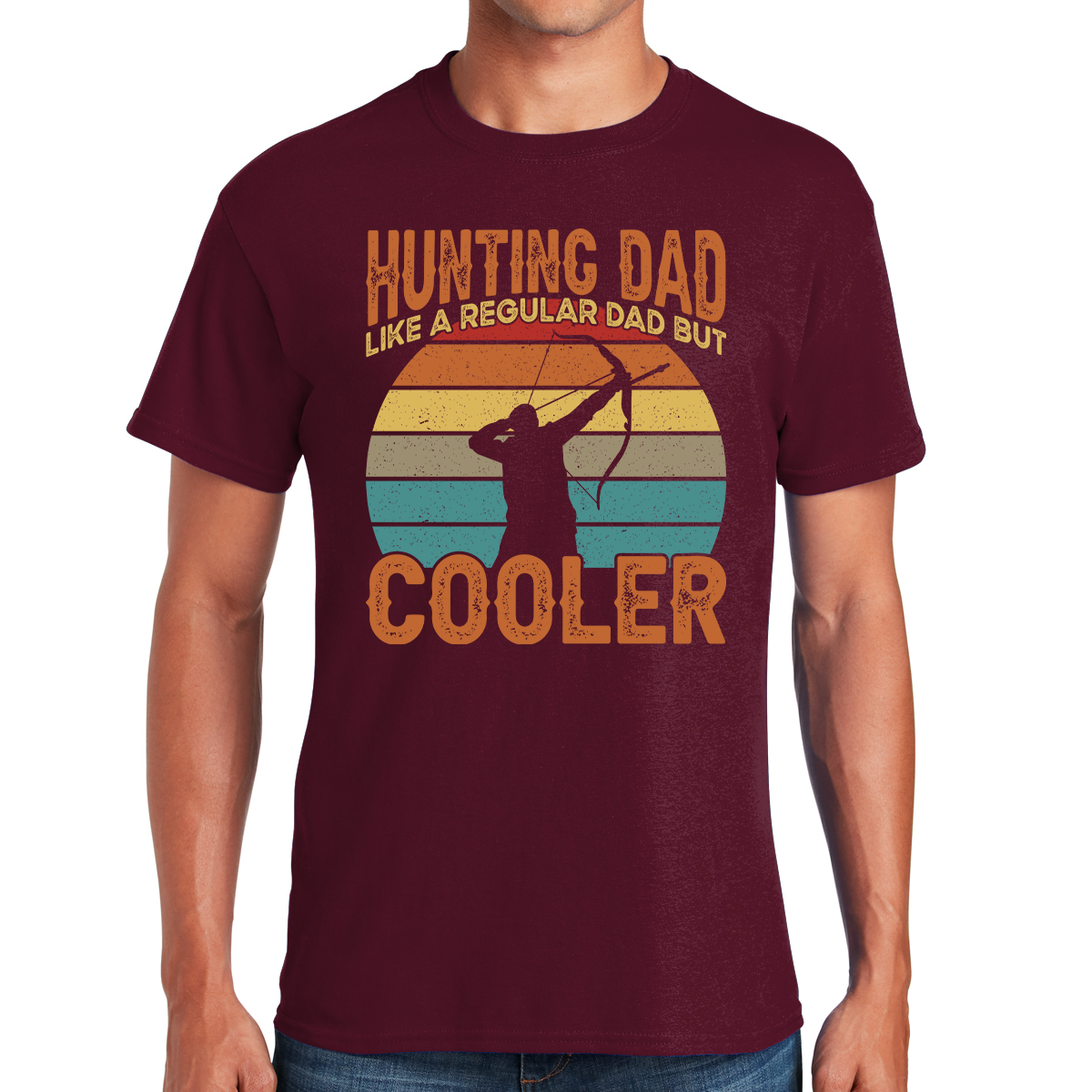 Hunting Dad Like A Regular Dad But Cooler Awesome Dad T-shirt