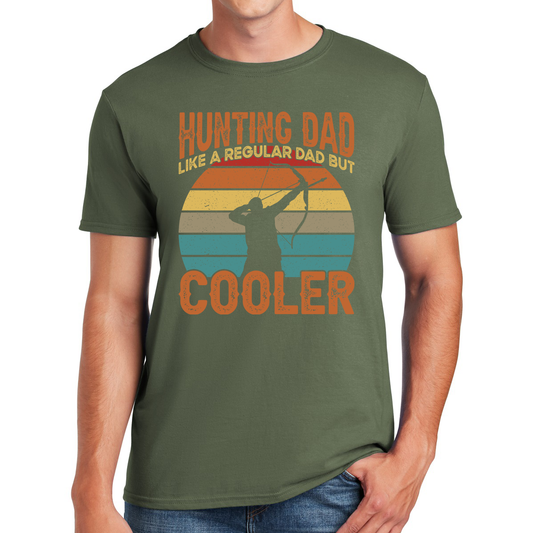 Hunting Dad Like A Regular Dad But Cooler Awesome Dad T-shirt