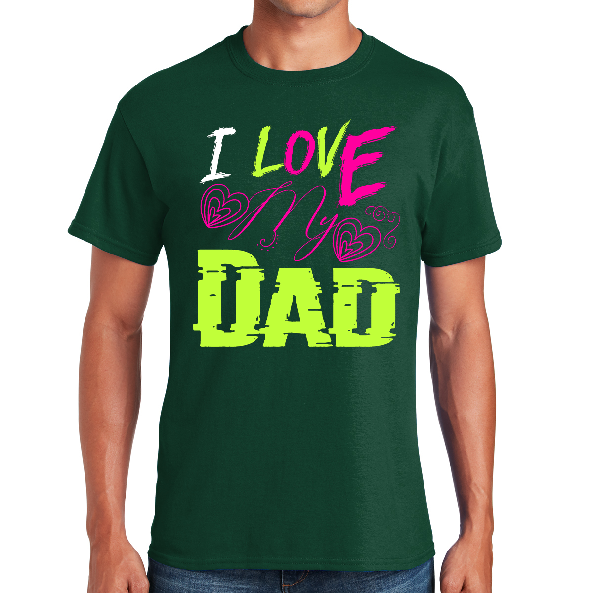 I Love My Dad Forever And Always Awesome Dad T-shirt