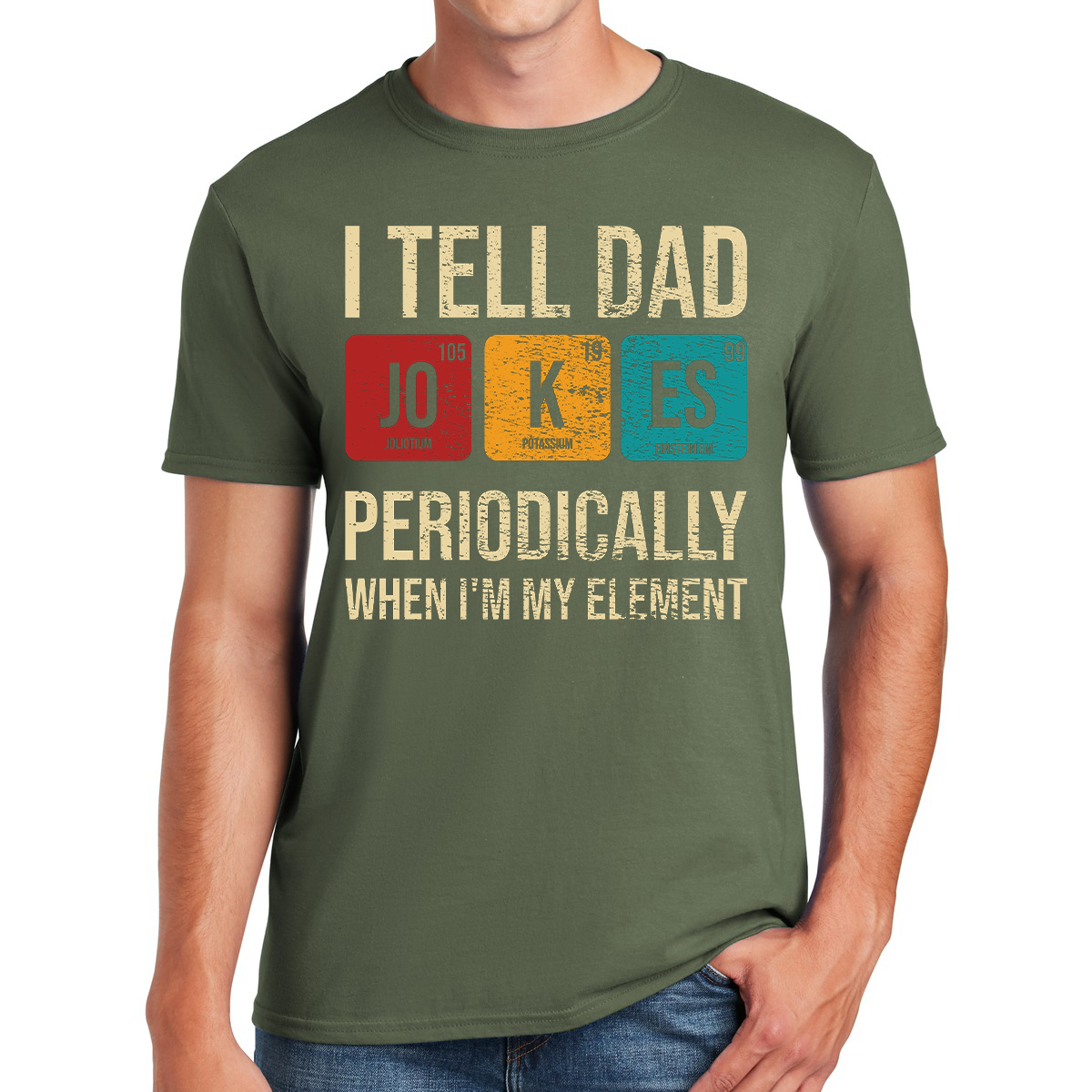 I Tell Dad Jokes Periodically But Only When I'm In My Element Funny Dad T-shirt