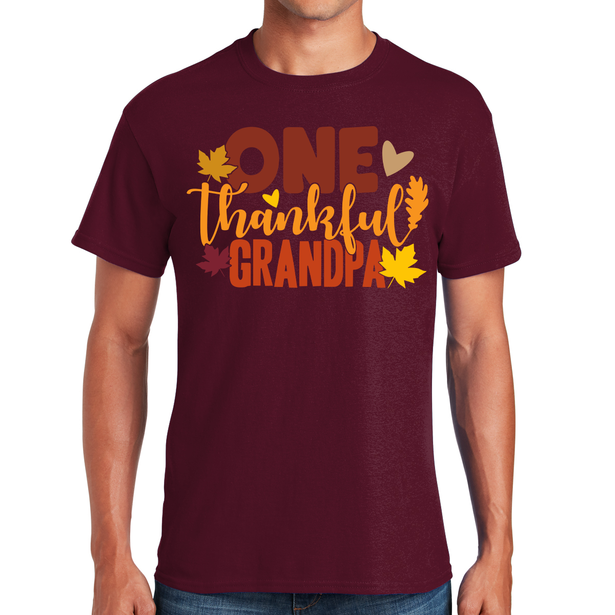 One Thankful Grandpa Cherishing Generations Of Love Gift For Grandpas T-shirt