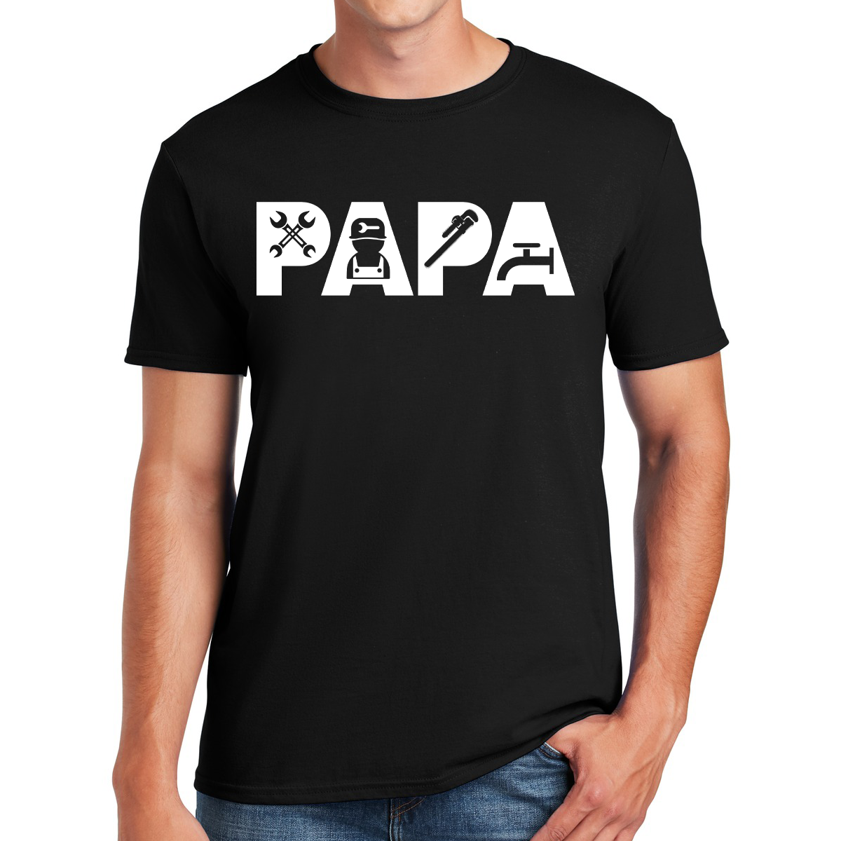 Papa Plumber Fixing Leaks And Building Bonds Awesome Dad T-shirt