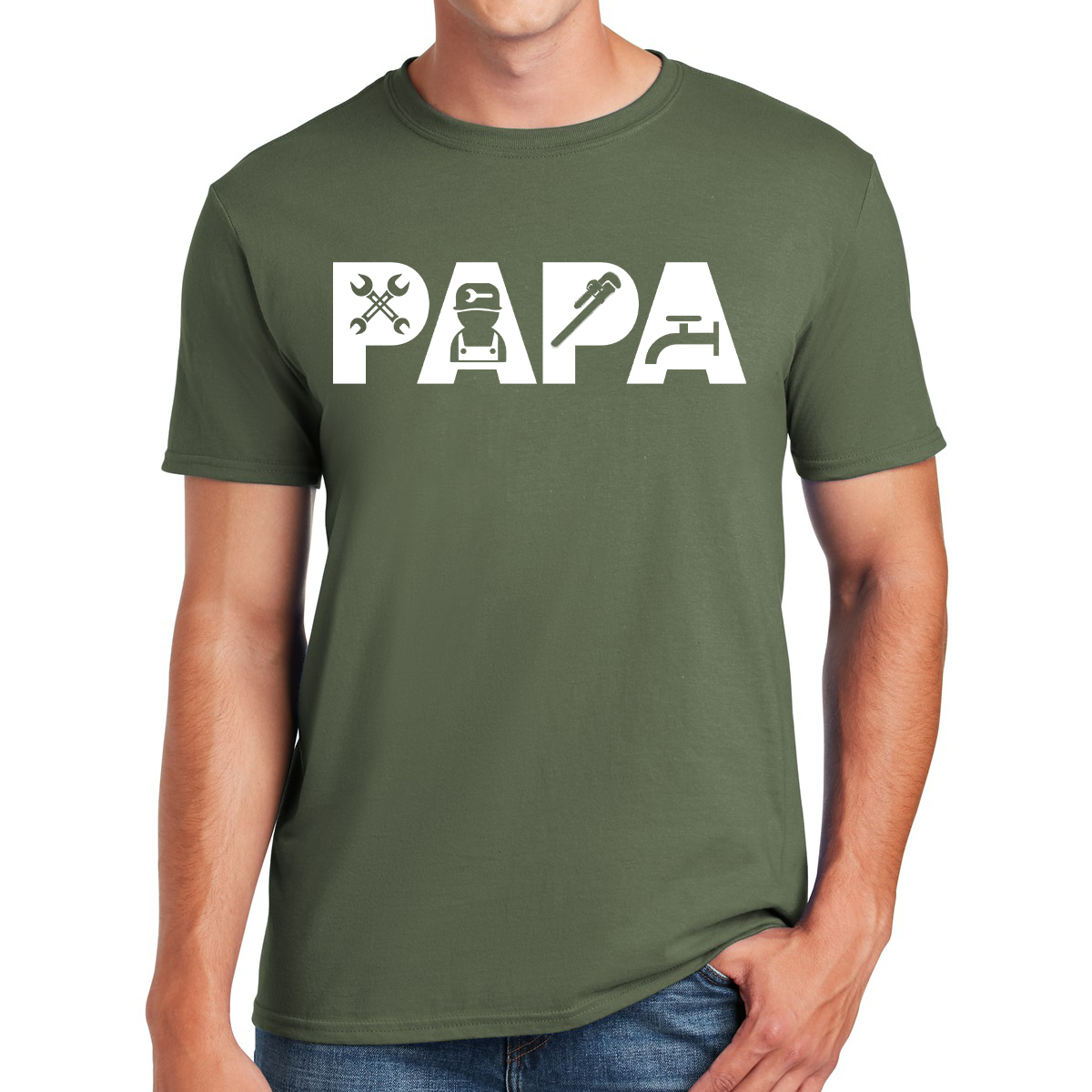 Papa Plumber Fixing Leaks And Building Bonds Awesome Dad T-shirt