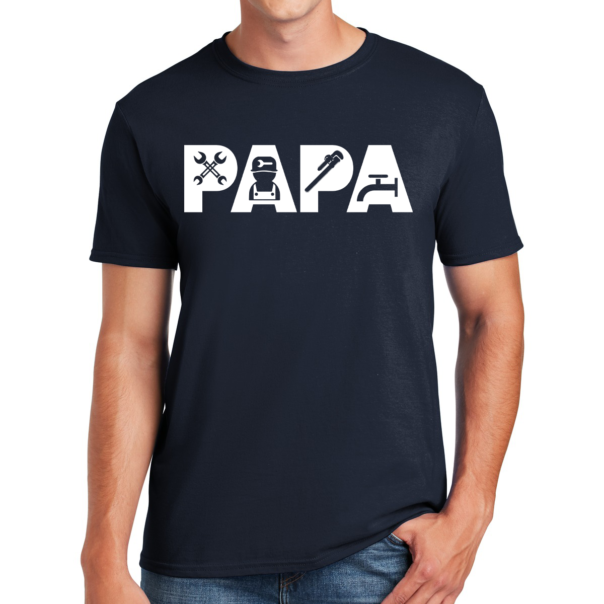 Papa Plumber Fixing Leaks And Building Bonds Awesome Dad T-shirt