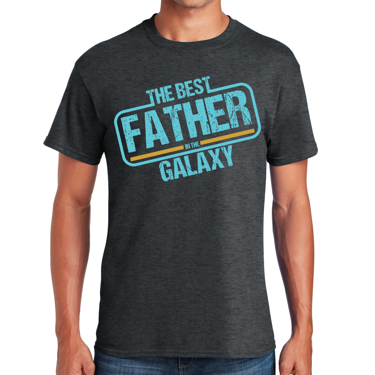 The Best Dad In The Galaxy Fatherhood Beyond The Stars Fathers Day Gift T-shirt