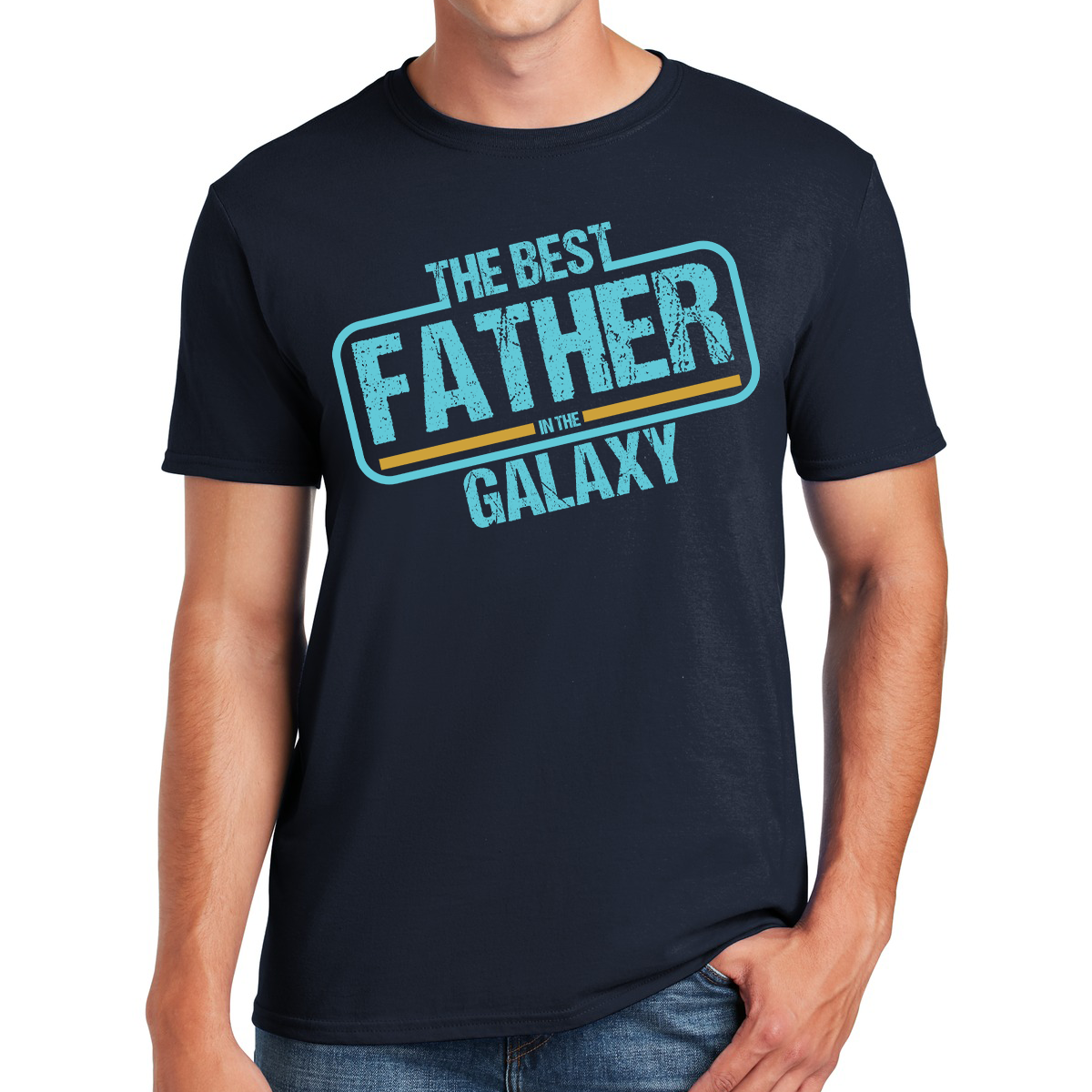 The Best Dad In The Galaxy Fatherhood Beyond The Stars Fathers Day Gift T-shirt