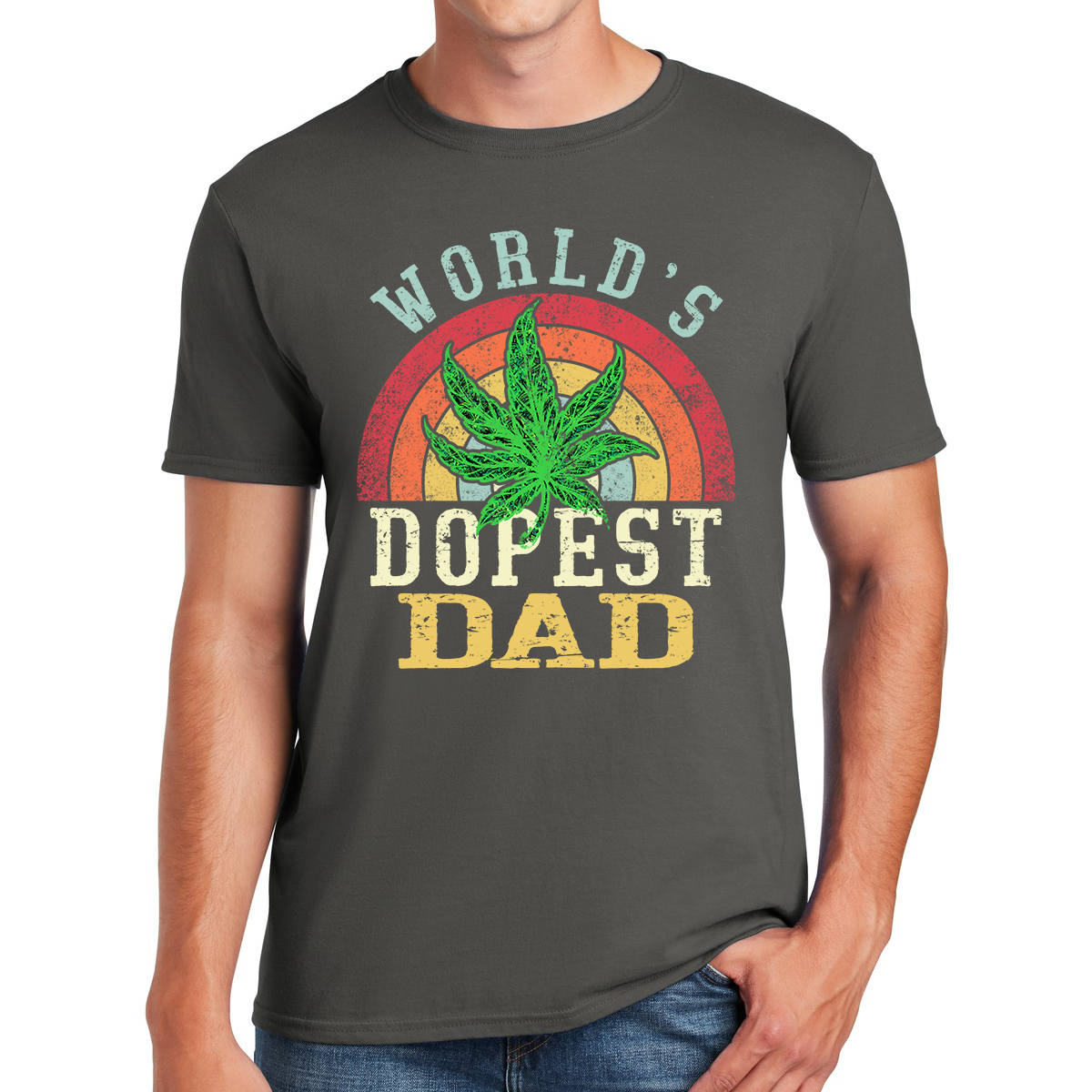 World's Dopest Dad Rocking Fatherhood With Style And Love Awesome Dad T-shirt