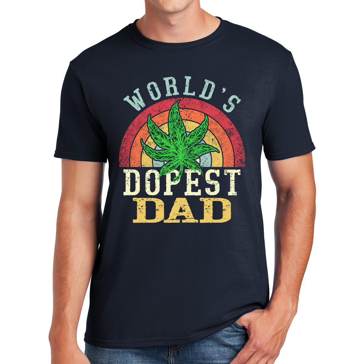 World's Dopest Dad Rocking Fatherhood With Style And Love Awesome Dad T-shirt
