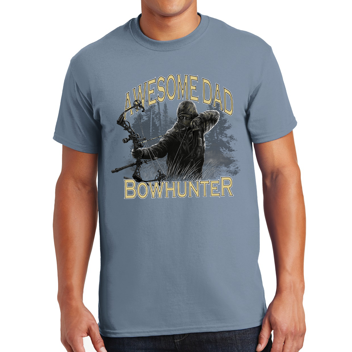 Awesome Dad Bowhunter Nocking Fatherhood Into Perfection Gift For Dads T-shirt