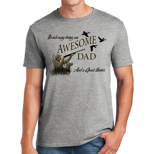 Awesome Dad Duck Hunter Quacking Up Fatherhood Fun Gift For Dads T-shirt