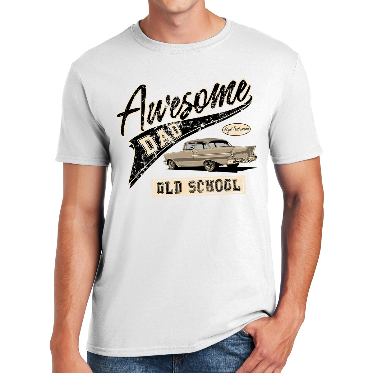 Awesome Dad Old School Classic Fatherhood At It's Best Gift For Dads T-shirt