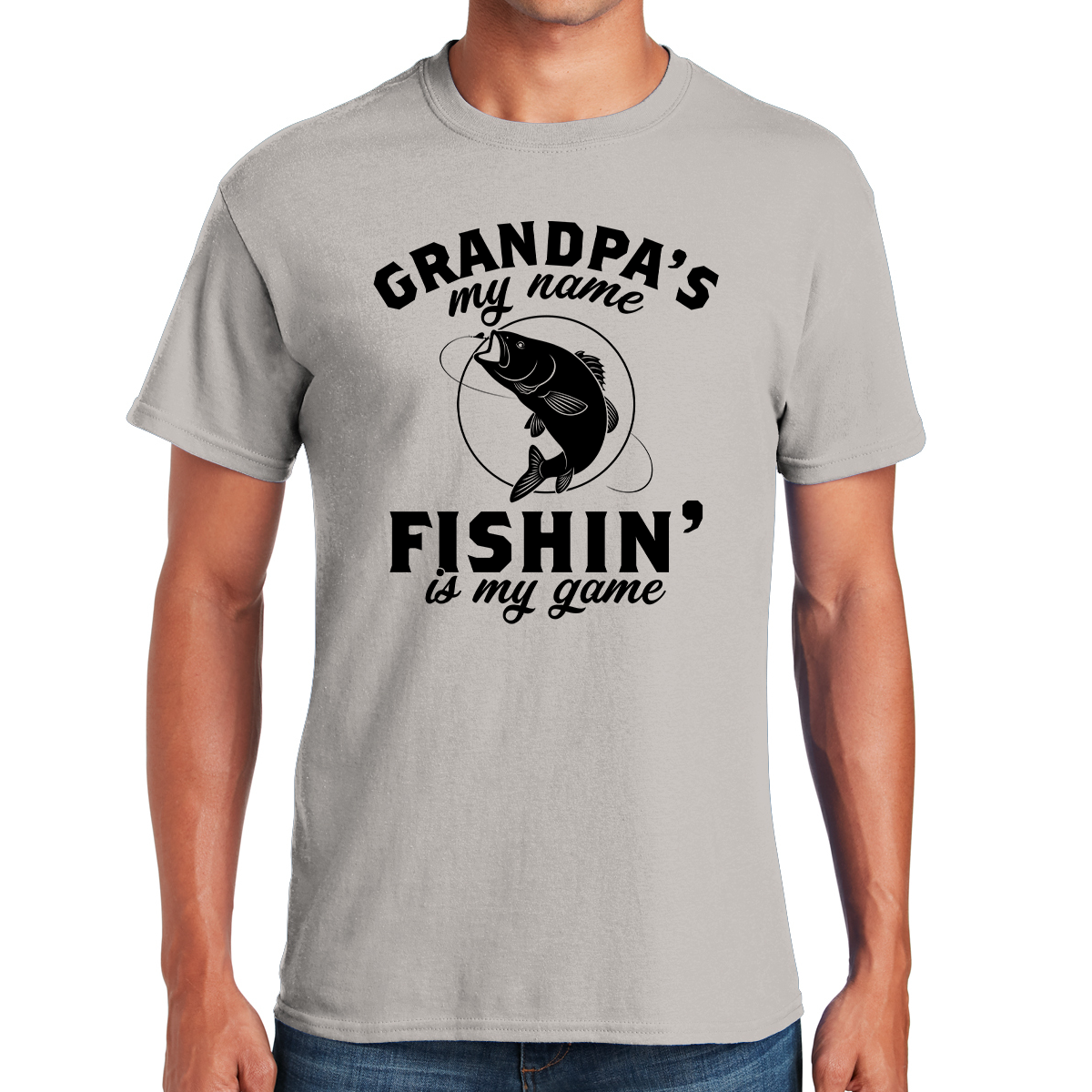 Grandpa's My Name Fishin Is My Game Gift For Grandpa T-shirt