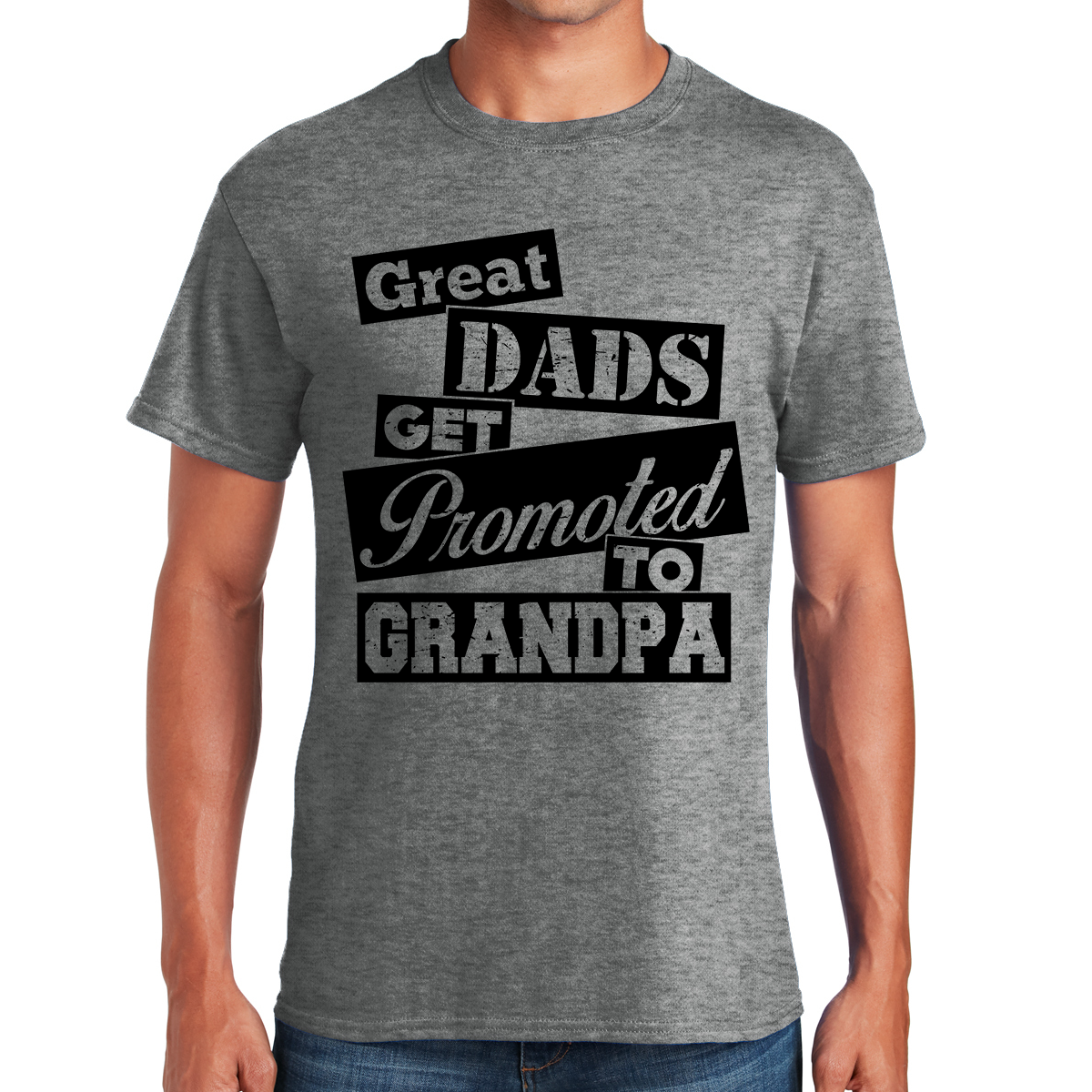 Great Dads Get Promoted To Grandpa The Circle Of Love Gift For Grandpas T-shirt