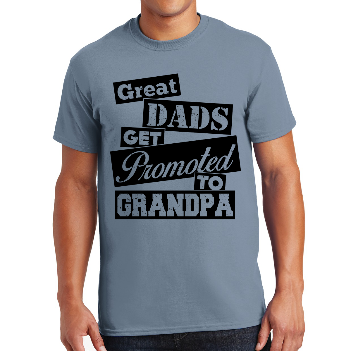 Great Dads Get Promoted To Grandpa The Circle Of Love Gift For Grandpas T-shirt