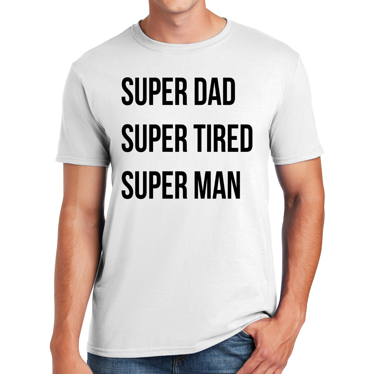 Super Dad Super Tired Super Man Juggling Fatherhood Like a Hero Awesome Dad T-shirt