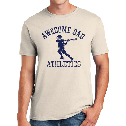 Awesome Dad Athletics Lacrosse Player Conquer the Field with Style Gifts for Dads T-shirt