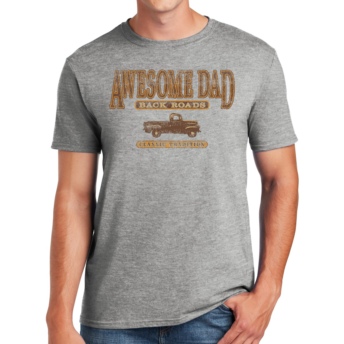 Awesome Dad Back Roads Classic Tradition Old Timer Restaurant Gifts for Dads T-shirt