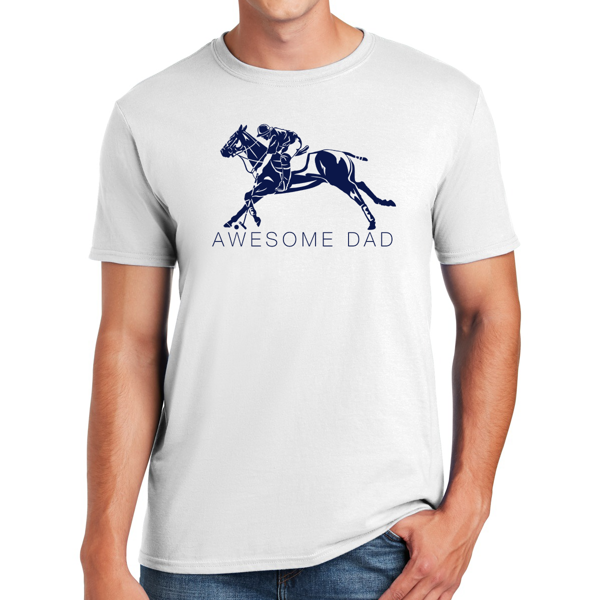 Awesome Dad Polo Player On a Horse Riding to Victory in Style Gifts for Dads T-shirt