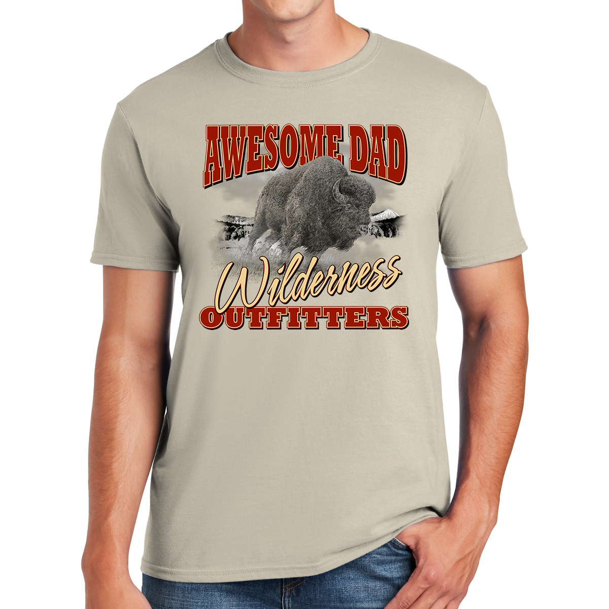 Wilderness Outfitters The Journey Of An Awesome Dad Gifts for Dads T-shirt