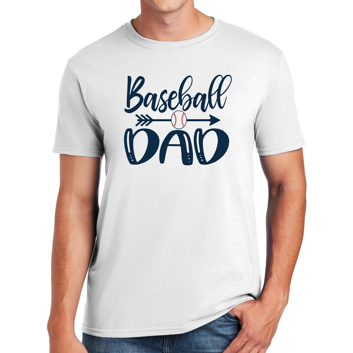 Baseball Dad Home Run Hero Awesome Little League Coach Dad's Gift T-Shirt