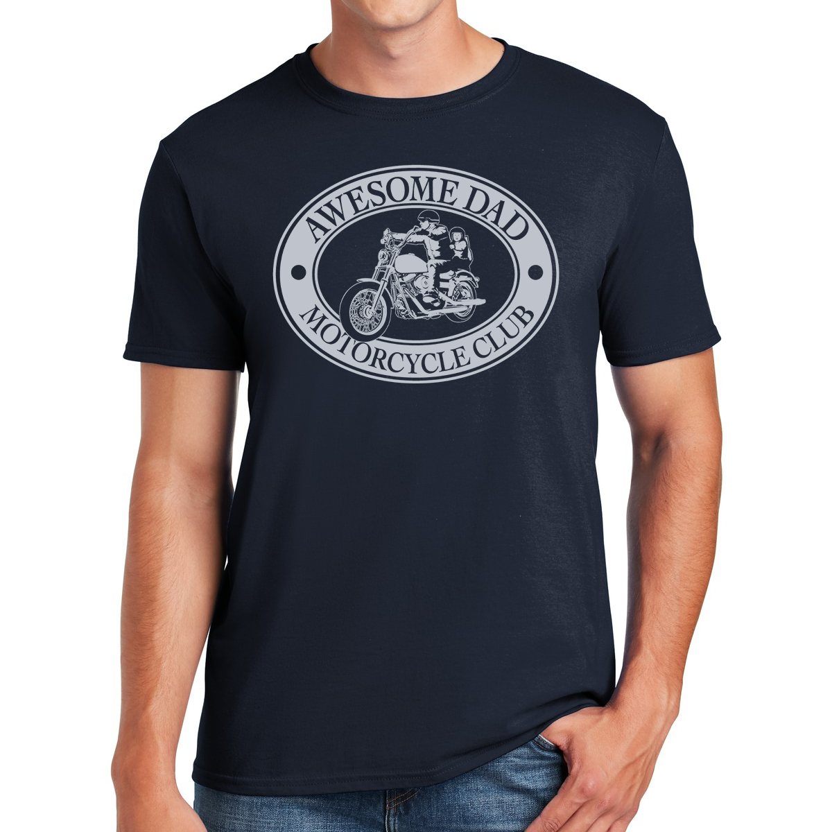 Awesome Dad Proud Member Of The Motorcycle Club Gifts for Dads T-shirt