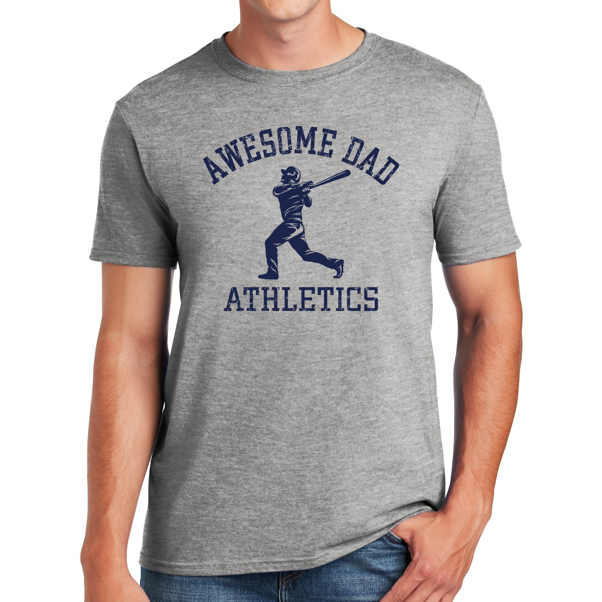 Awesome Dad Athletics Baseball Player Step Up to the Plate in Style Gifts for Dads T-shirt