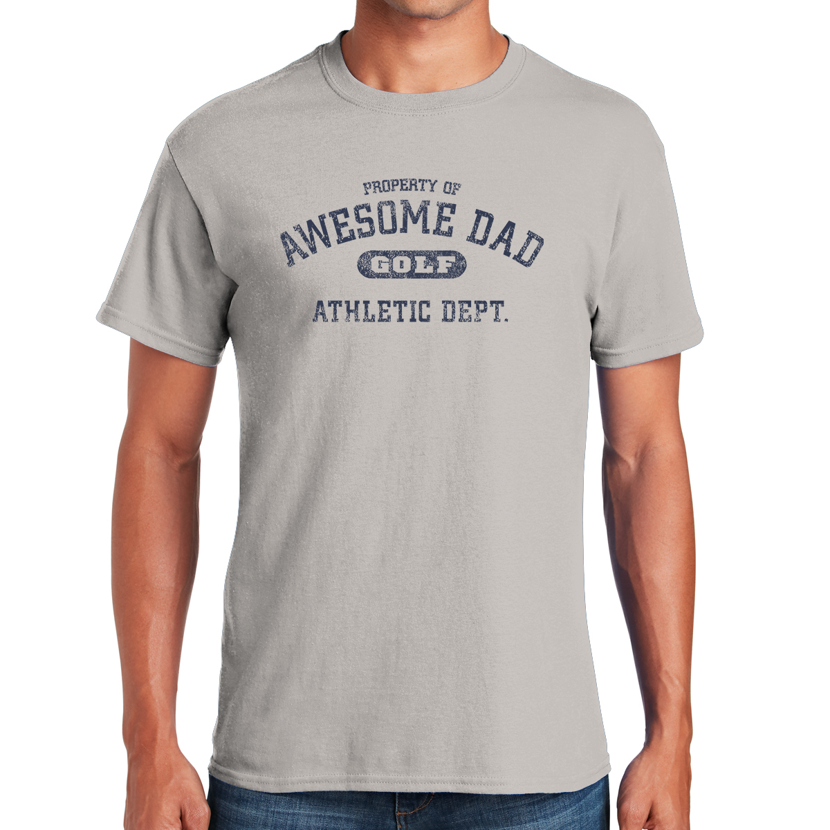 Property Of Awesome Dad Golf Athletic Dept. Gifts for Dads T-shirt