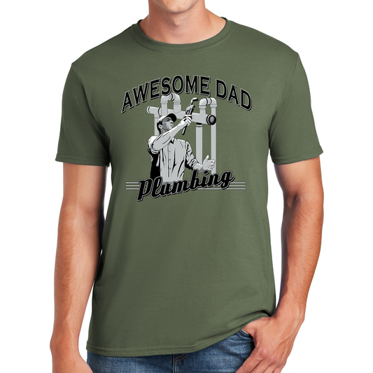 Awesome Dad Plumbing Fixing Leaks Gift For Dads T-shirt