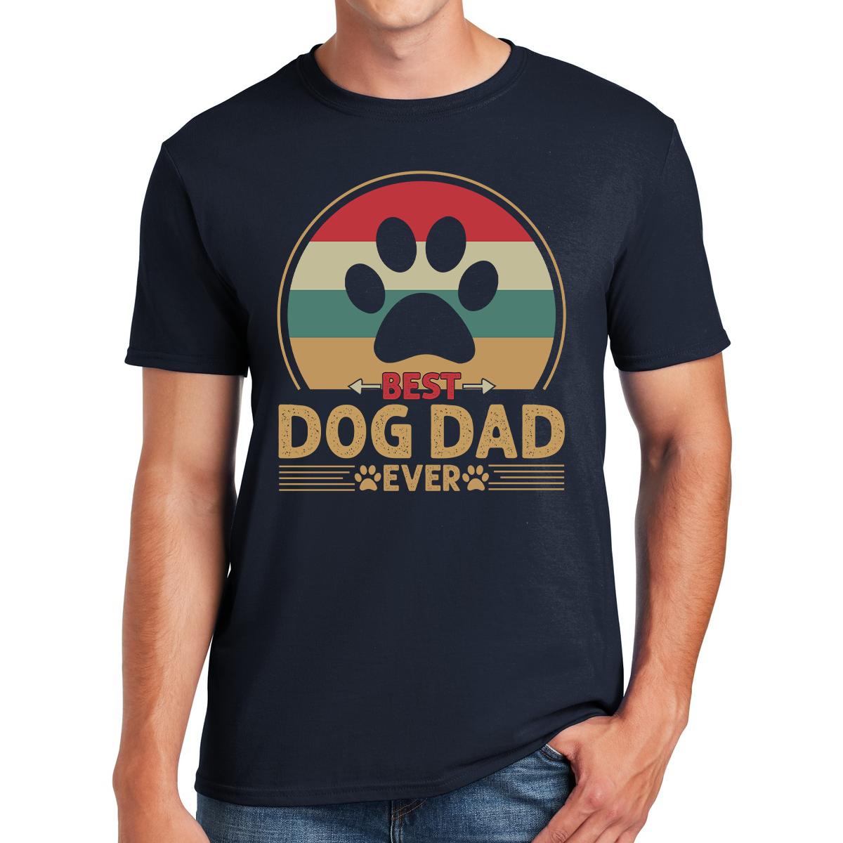 Best Dog Dad Ever Fetching Love And Loyalty Gift For Dads T-shirt