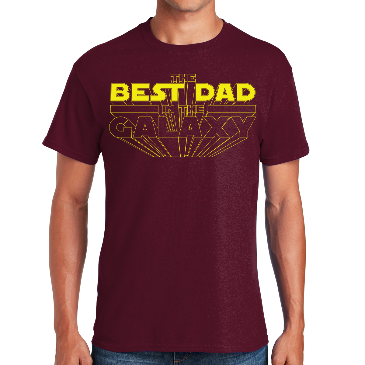 The Best Dad In The Galaxy A Stellar Fatherhood Fathers Day Gift T-shirt