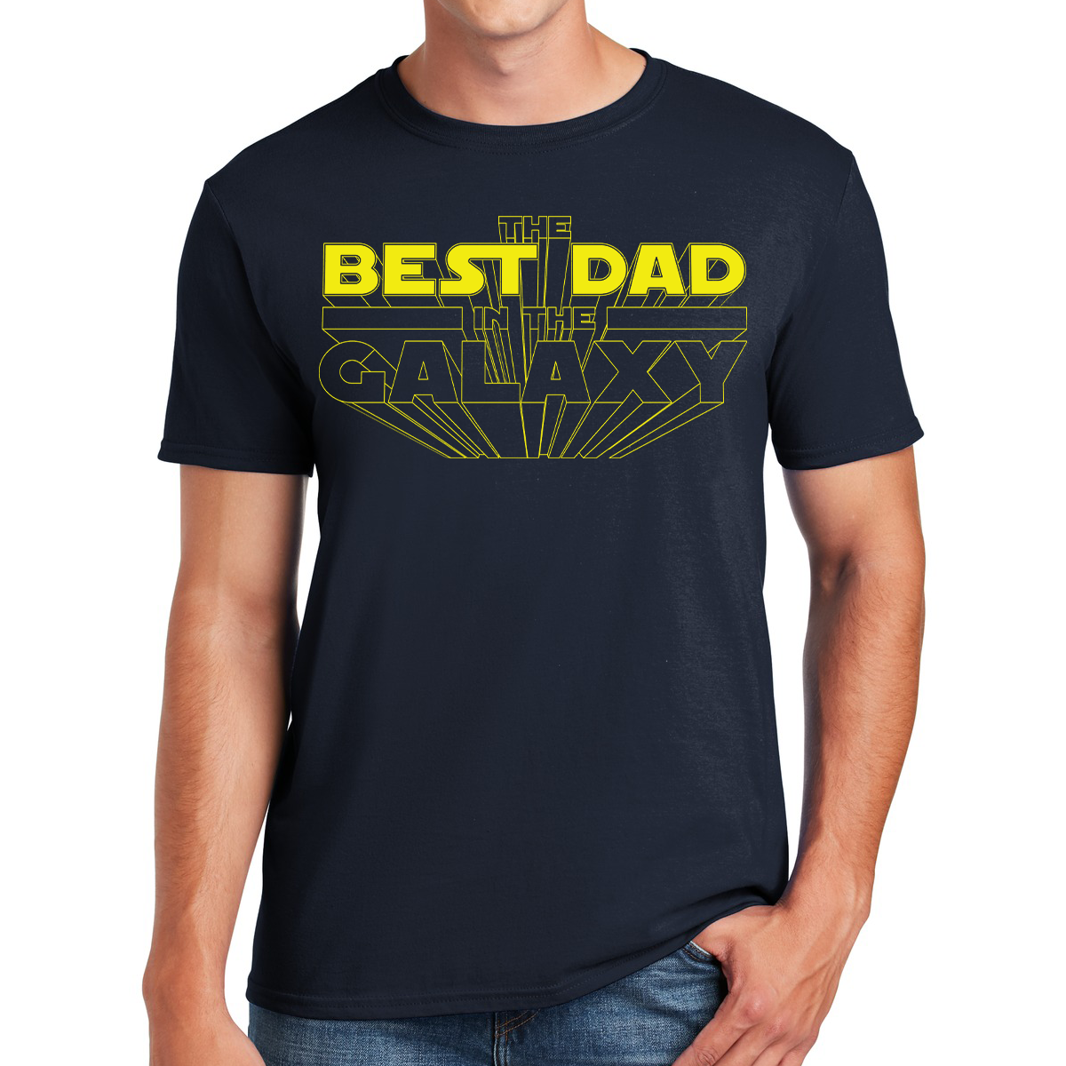 The Best Dad In The Galaxy A Stellar Fatherhood Fathers Day Gift T-shirt