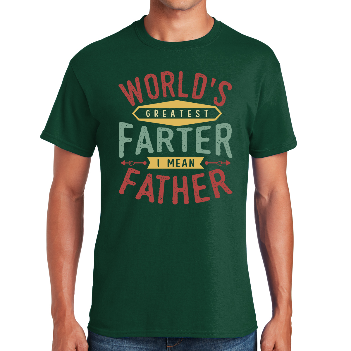 World's Greatest Farter I Mean Father Embracing The Dad Humor Gift For Dads T-shirt